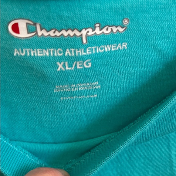 Champion Women’s Teal Short Sleeve Tee- Size XL - Picture 2 of 9